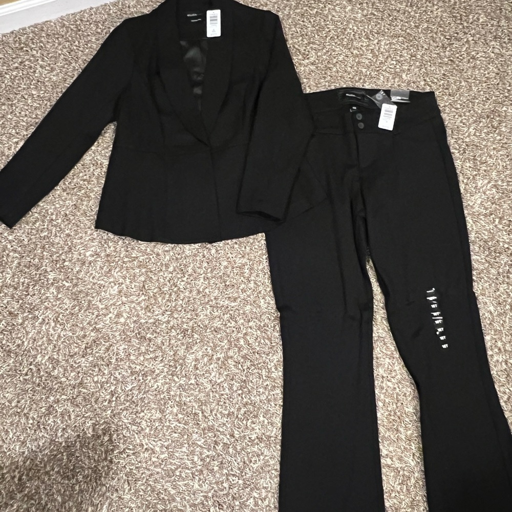 Torrid Black Pantsuit with Classic Blazer and Full-Length Pants